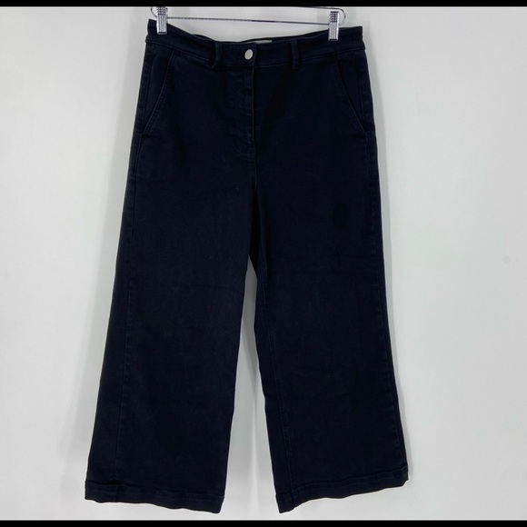 Everlane Denim - Everlane Wide Leg Black Jeans The Way High Womens 12 High Rise